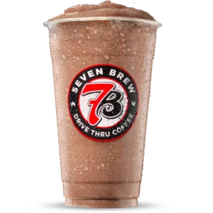 7 Brew Cookies and Cream Shake with dark chocolate and white chocolate