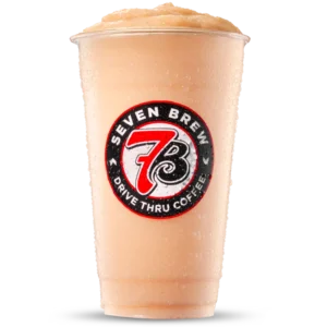 7 Brew menu Orange Sherbet Shake with cupcake and white chocolate