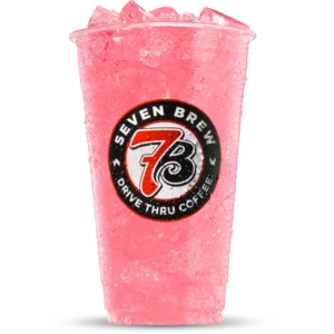 7 Brew Pink Paradise Lemonade with cherry watermelon and raspberry