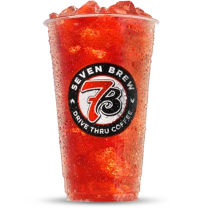 7 Brew Pixie Stick energy drink with almond orange and pomegranate