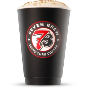 7 Brew Salted Honey Chai Latte with honey and salted caramel